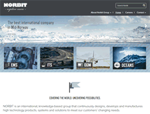 Tablet Screenshot of norbit.com